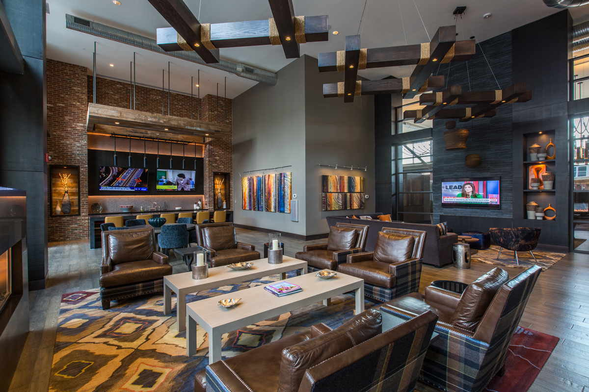 The Remy Apartments clubroom and lounge space - Lanham, MD