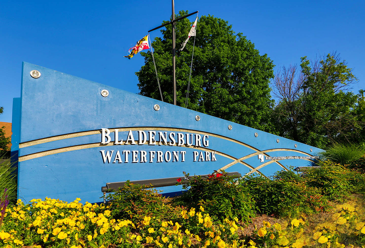 Bladensburg Waterfront Park sign