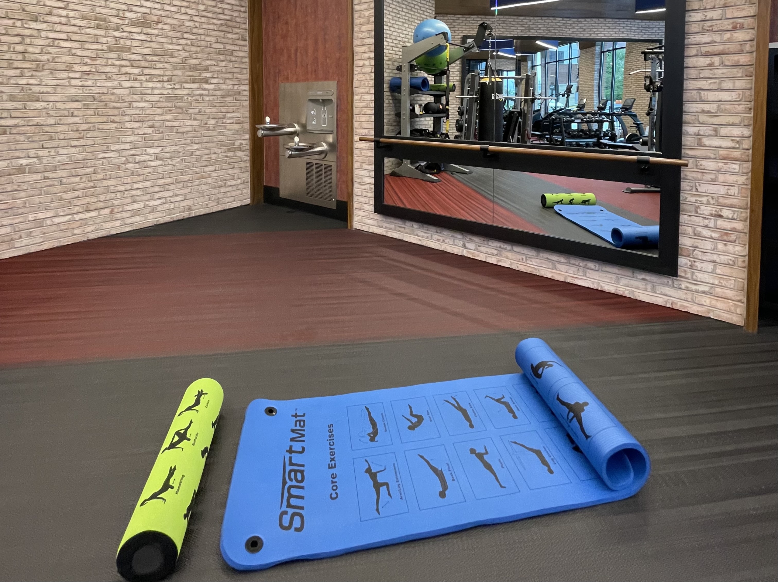 Gym mat and roller
